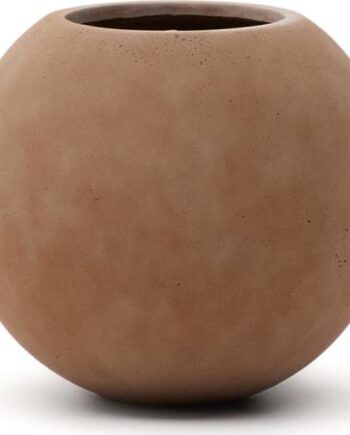Udendørs Plantekrukke Potte Kave Home Solna Terracotta ø51   H44   Cm Cementfiber