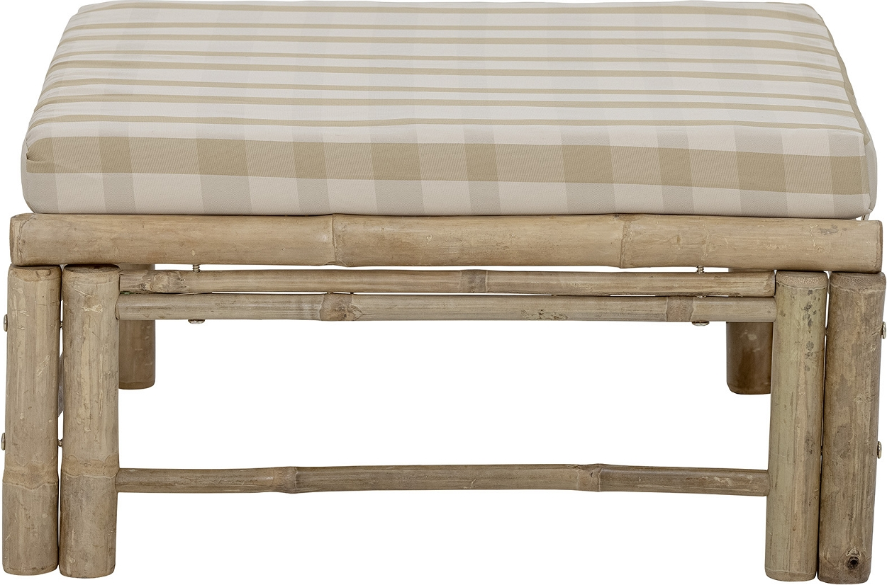 Udendørs Pouf Bloomingville Korfu Bambus Fodskammel Natur 72   72   30 Cm