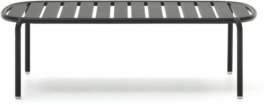 Udendørs Sofabord  Kaffebord Kave Home Joncols Aluminium Grå 113x65x35 Cm