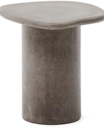 Udendørs Sofabord Kave Home Macarella Grå Fibercement H46   B47   L48 Cm