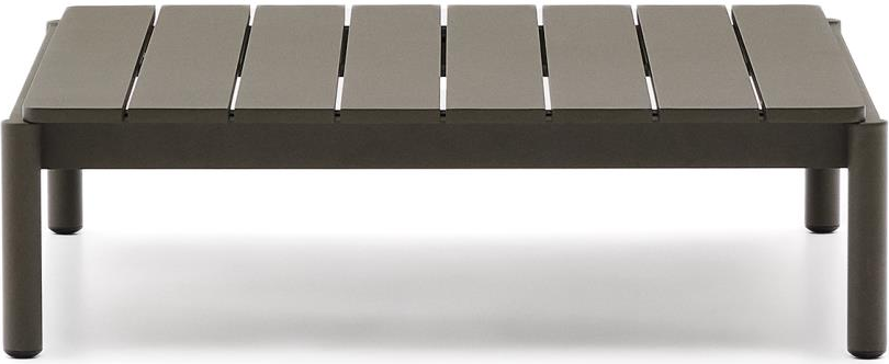Udendørs Sofabord Sidebord Kave Home Sorells Khaki 100  Aluminium 88 8x91 Cm