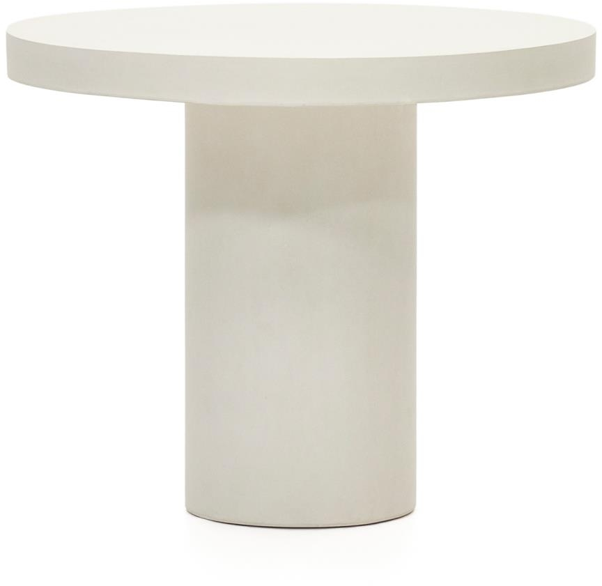 Udendørs Spisebord Kave Home Aiguablava Cementbord H74ã 90ã 90 Cm Hvid