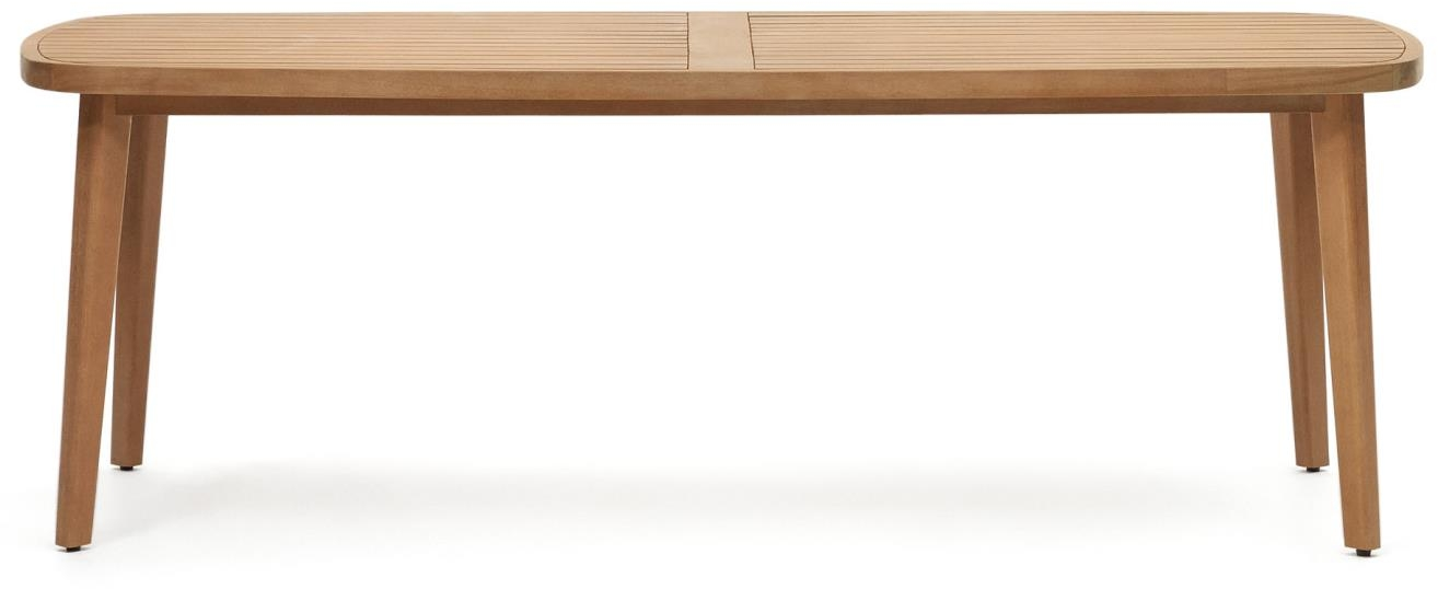 Udendørs Spisebord Kave Home Maset Fscâ    Massivt Eukalyptustræ Natur 100x225 Cm
