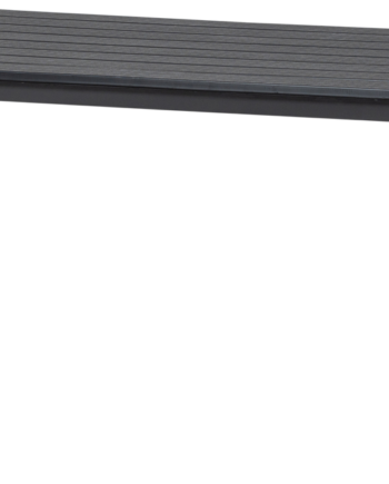 Udendørs Spisebord Woood Collection Veerle 220x100 Cm Antracit
