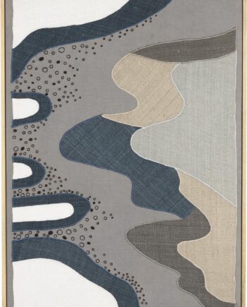Vægkunst Zuiver Coastal Mangotræ Stengrå 75x104 Cm