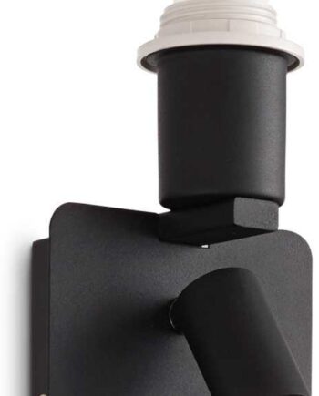 Væglampe Ideal Lux Gea Sort Metal Integreret Led 200 Lm 3000k Justerbar Spot H19 5xb11 5xl12   Cm