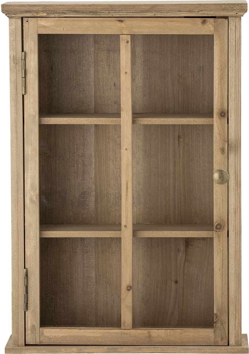 Vægskab Bloomingville Halden H50xb12xd35 Cm Natur Grantræ   Glas