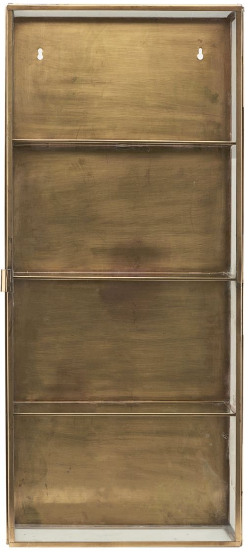 Vægskab House Doctor Glass Wall H80xb35xd15 Cm Glas Messingfinish