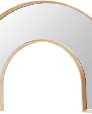 Vægspejl Broste Copenhagen Alva Rainbow Egetræ Glas Natur 90ã 139 Cm
