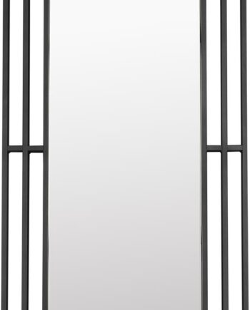 Vægspejl Dutchbone Ramsey   Art Deco Sort Stål   H170   B60 Cm
