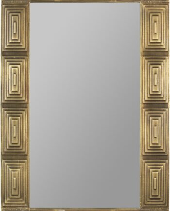 Vægspejl Dutchbone Volan 110   70 Cm Art Deco Guld Mdf