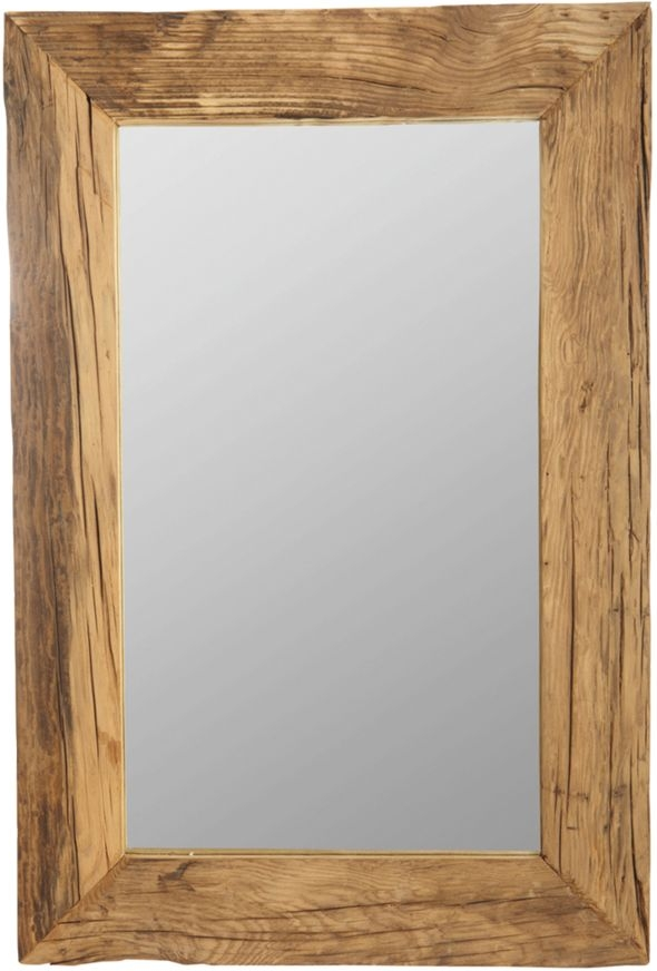 Vægspejl House Doctor Pure Nature Genbrugstræ Natur 90   60 Cm