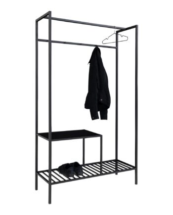 Vita Garderobe Garderobe    Hylder  Sort  Sort Stel 101x38x170 Cm
