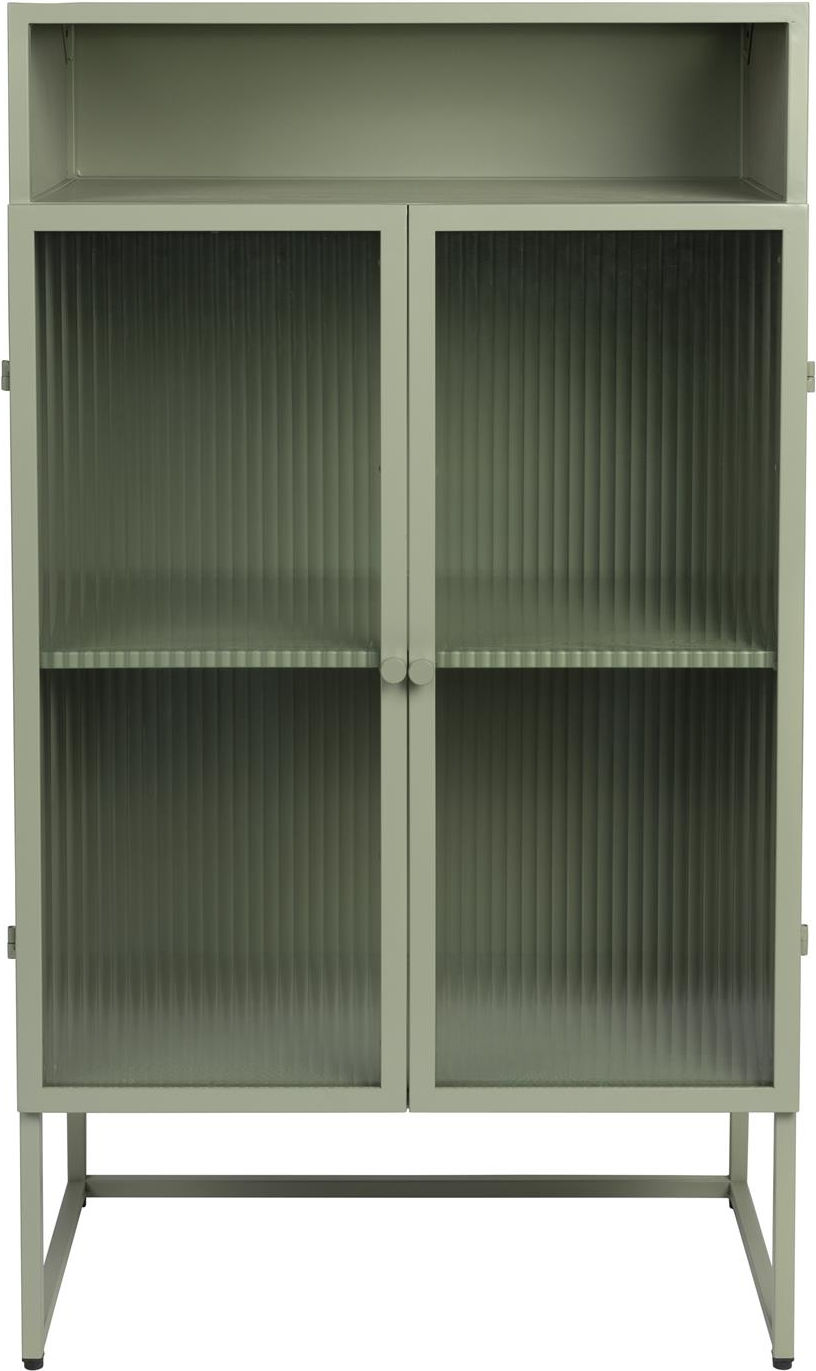 Vitrineskab Studio White Herbe Blygrå 35ã 60ã 105 Cm Displayskab   Fiberplade Og Metal