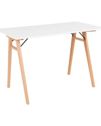 Vojens Skrivebord Skrivebord  Hvid Og Natur 120x60x75 Cm