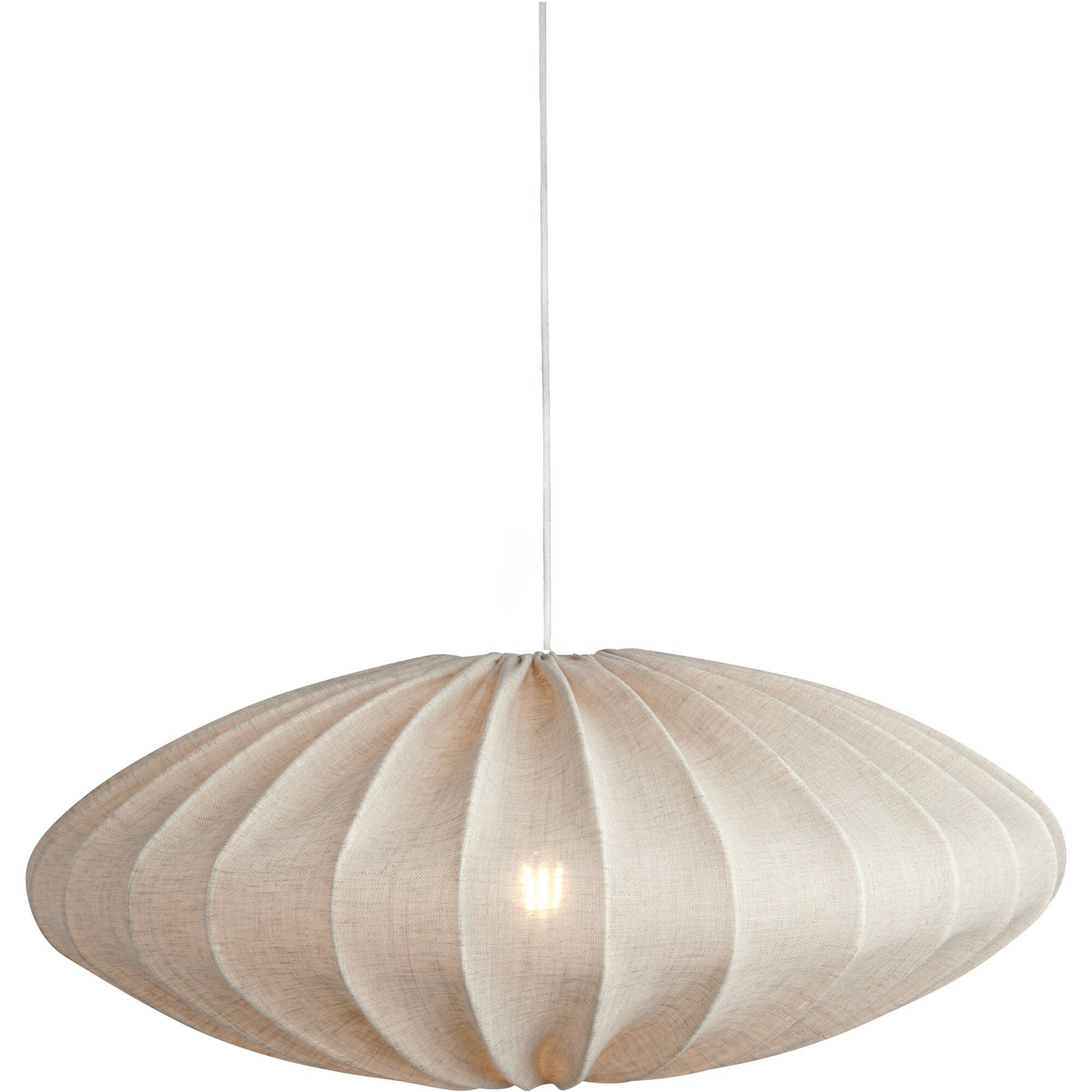 Watt Veke Ellipse Loftslampe 65 Cm Hør Natur