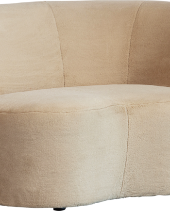 Woood Stone Sofabænk Højrevendt Polyester Natur 73x112x80 Cm