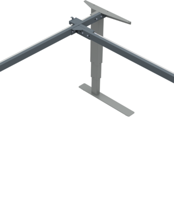 Zennord Versastand Elektrisk Hæve- Sænkestel  -søjlet 57-122 Cm Sølv