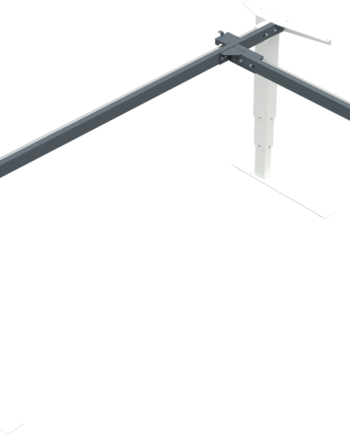 Zennord Versastand Hæve- Sænkestel   Hvid Metal  Elektrisk Justerbar 57-122 Cm    Søjler