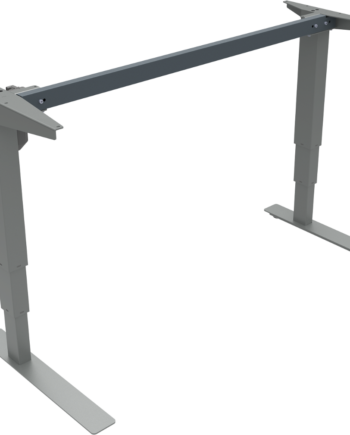 Zennord Versastand Hæve- Sænkestel Open Frame Sølv  Justerbar Højde 57-122 Cm  Robust Metal
