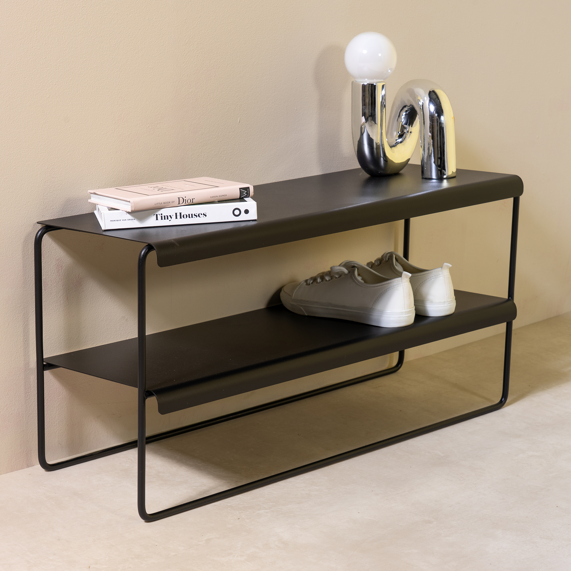 Zoot Skohylde   Sort Metal  Bredde 73 Cm
