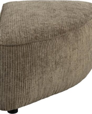 Zuiver Element Hunter Puf Modulær Brungrå Ribbet Stof 100ã 60ã 38 Cm
