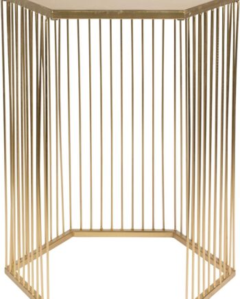 Zuiver Queenbee Sidebord Guld Jern Pentagonformet H50   B36   L41 Cm