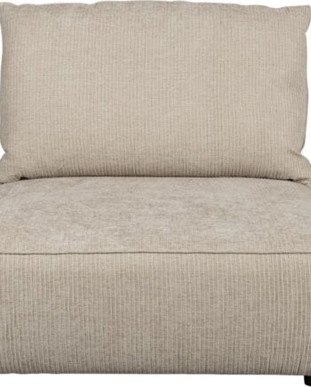 -personers Sofa Loungestol Zuiver Element Hunter Stenlysgrå Stof