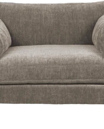 -personers Sofa Zuiver Summer Kaffefarvet Acetat Polyester Stof Med Stålben Og Aftageligt Betræk 125x101x82 Cm