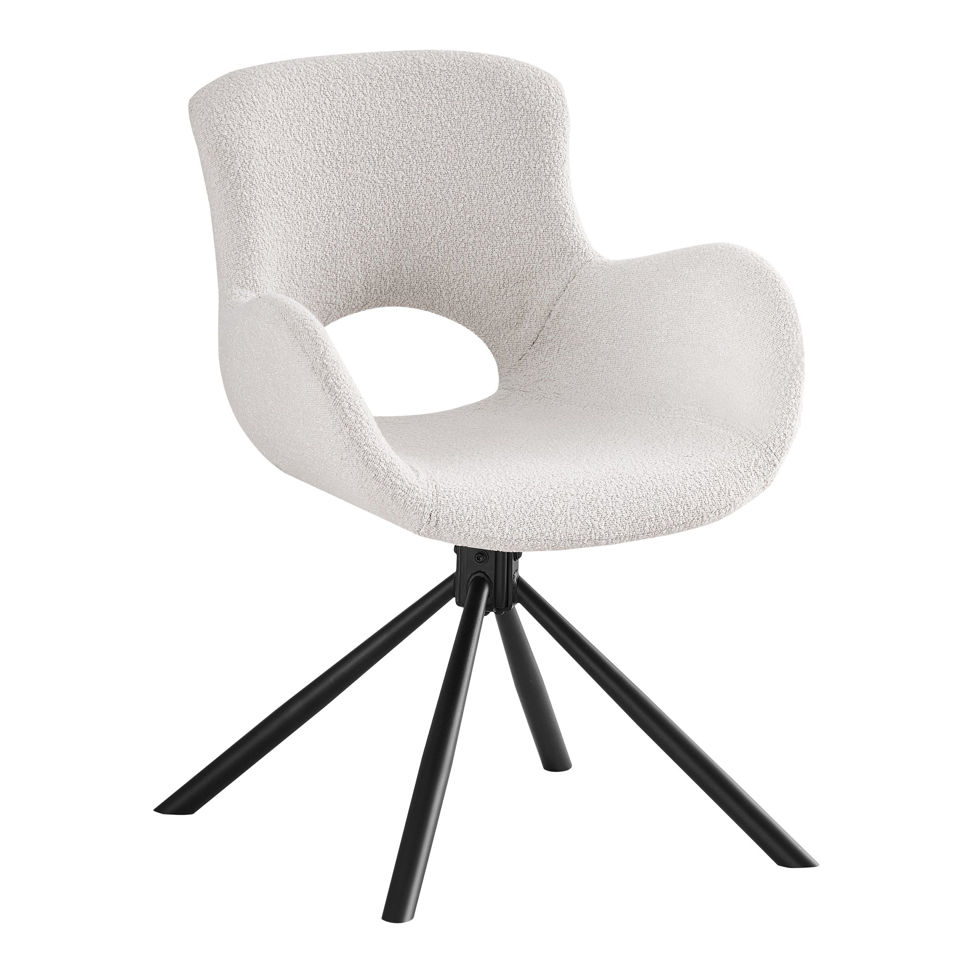 Amorim Spisebordsstol Spisebordsstol  Drejefod  Bouclé  Off-white Hn1273  Sæt Af   Stk