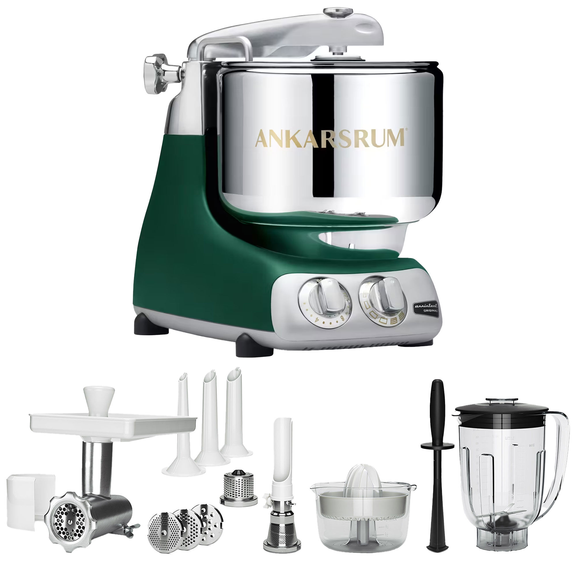 Ankarsrum Akm 6230 Køkkenmaskine Deluxe Pakke Forest Green