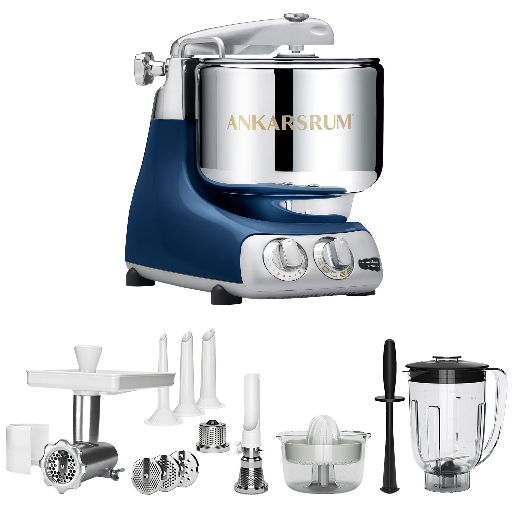 Ankarsrum Akm 6230 Køkkenmaskine Deluxe Pakke Ocean Blue