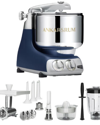 Ankarsrum Akm 6230 Køkkenmaskine   Deluxe Pakke  Royal Blue