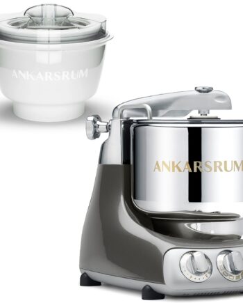 Ankarsrum Akm 6230 Røremaskine Med Ismaskine  Black Chrome