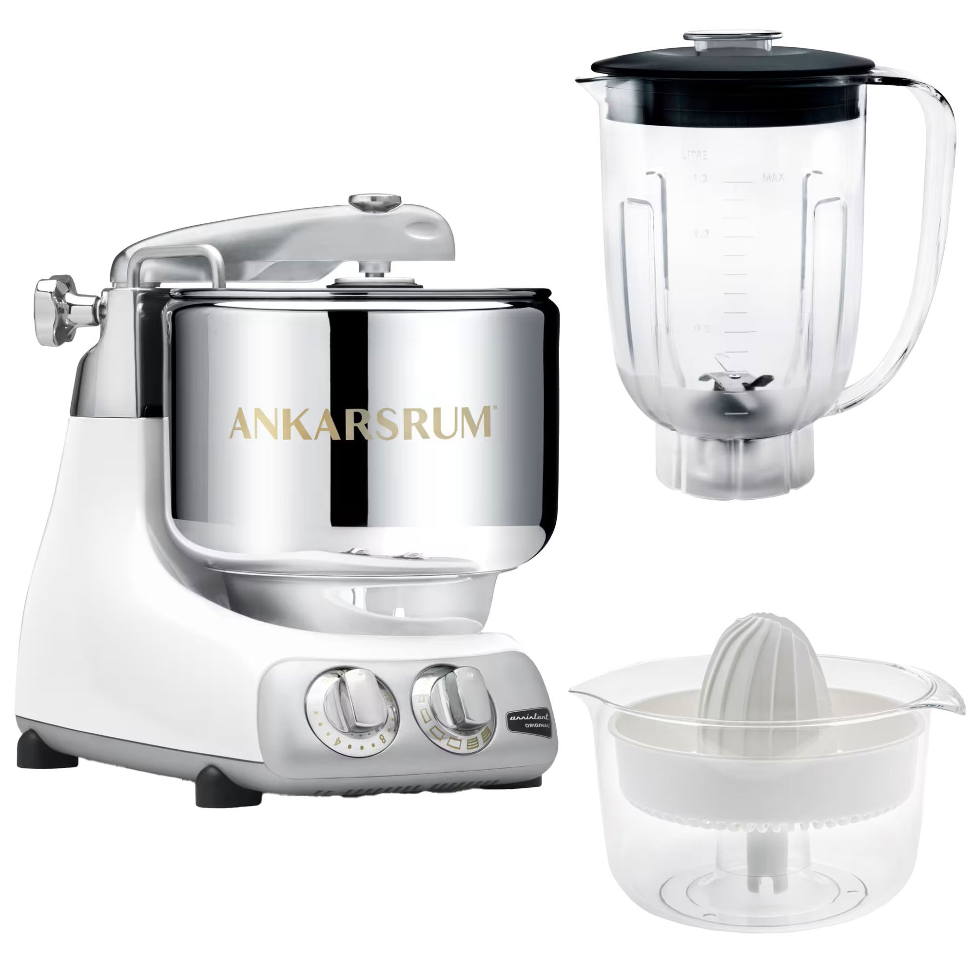 Ankarsrum Assistent Akm6230 Mixerkande Citruspresser Mineral White