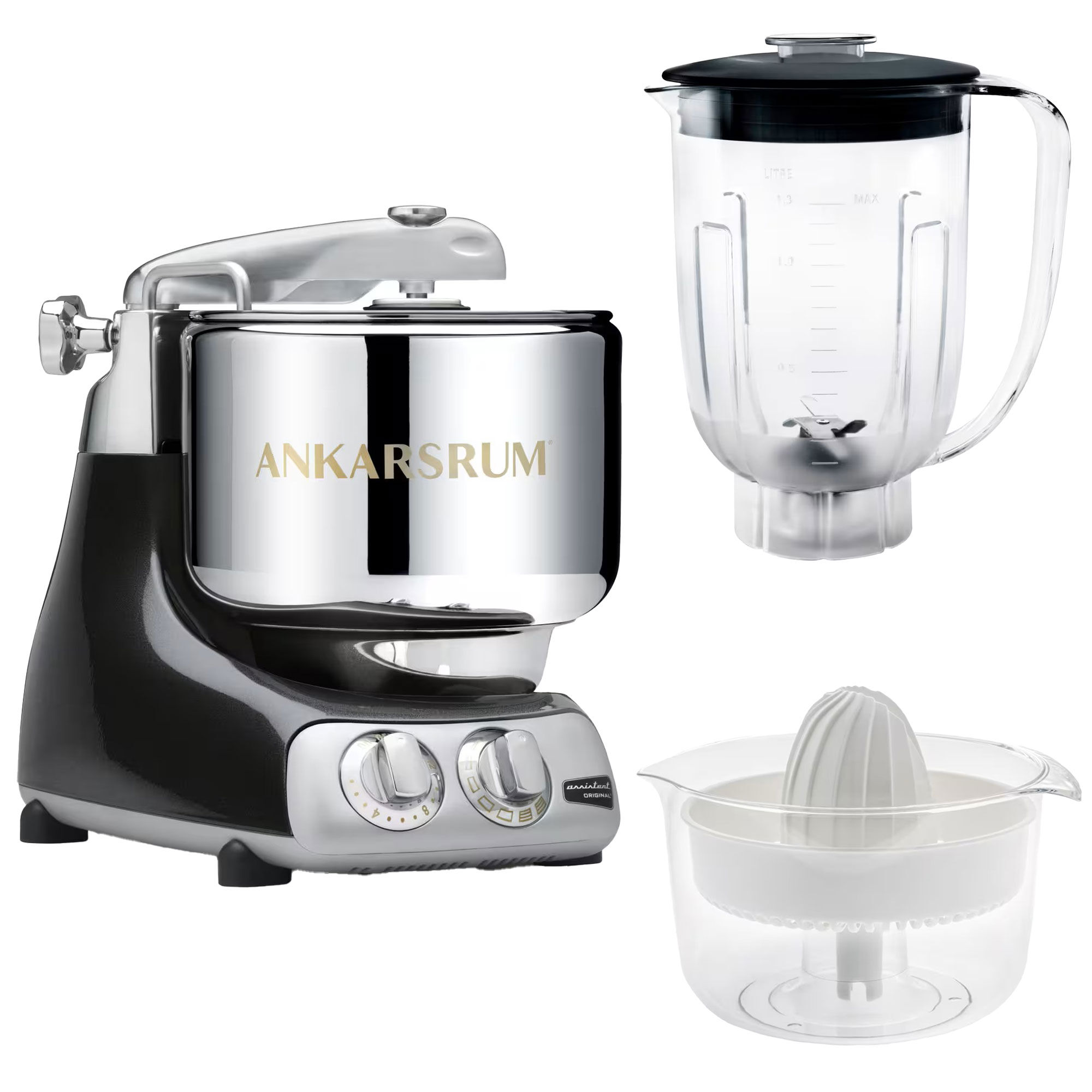 Ankarsrum Assistent Akm6230 Mixerkande Og Citruspresser Black Diamond