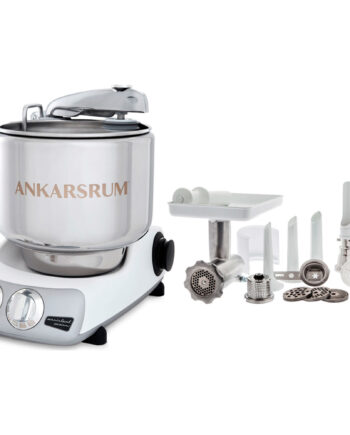 Ankarsrum Assistent Akm 6230 Røremaskine   Komplet Kødhakker  Glossy White