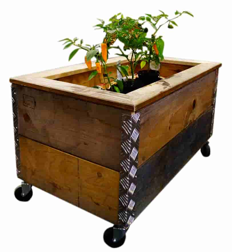 Arizona Plantekasse   Genbrugstræ  91   51     Højde 48   Cm