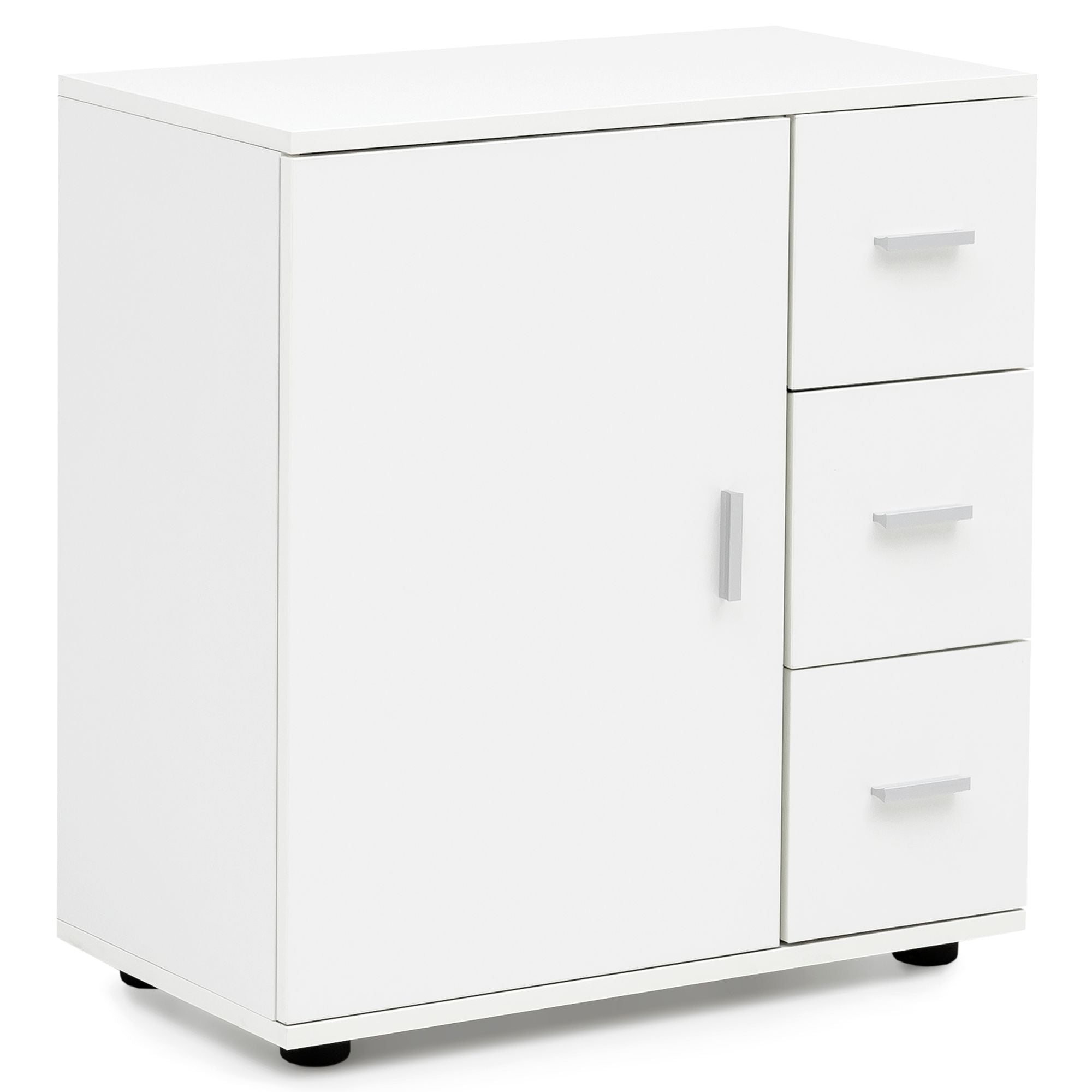 Badeværelsesskab Skuffedarium   Mat Hvid  60   66   33 Cm