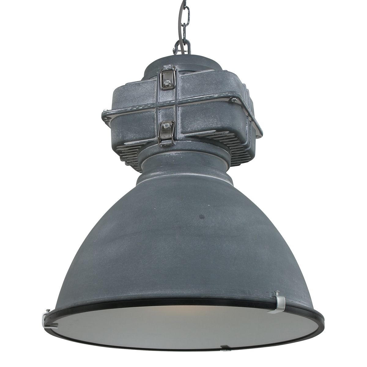 Bale Industri Loftlampe   Grå Eller Sort Metal  Skærmdiameter 47 Cm  Metal Grå