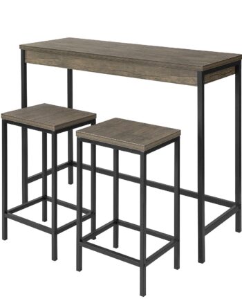 Barbordssæt Med Bord Og   Taburetter  Brun