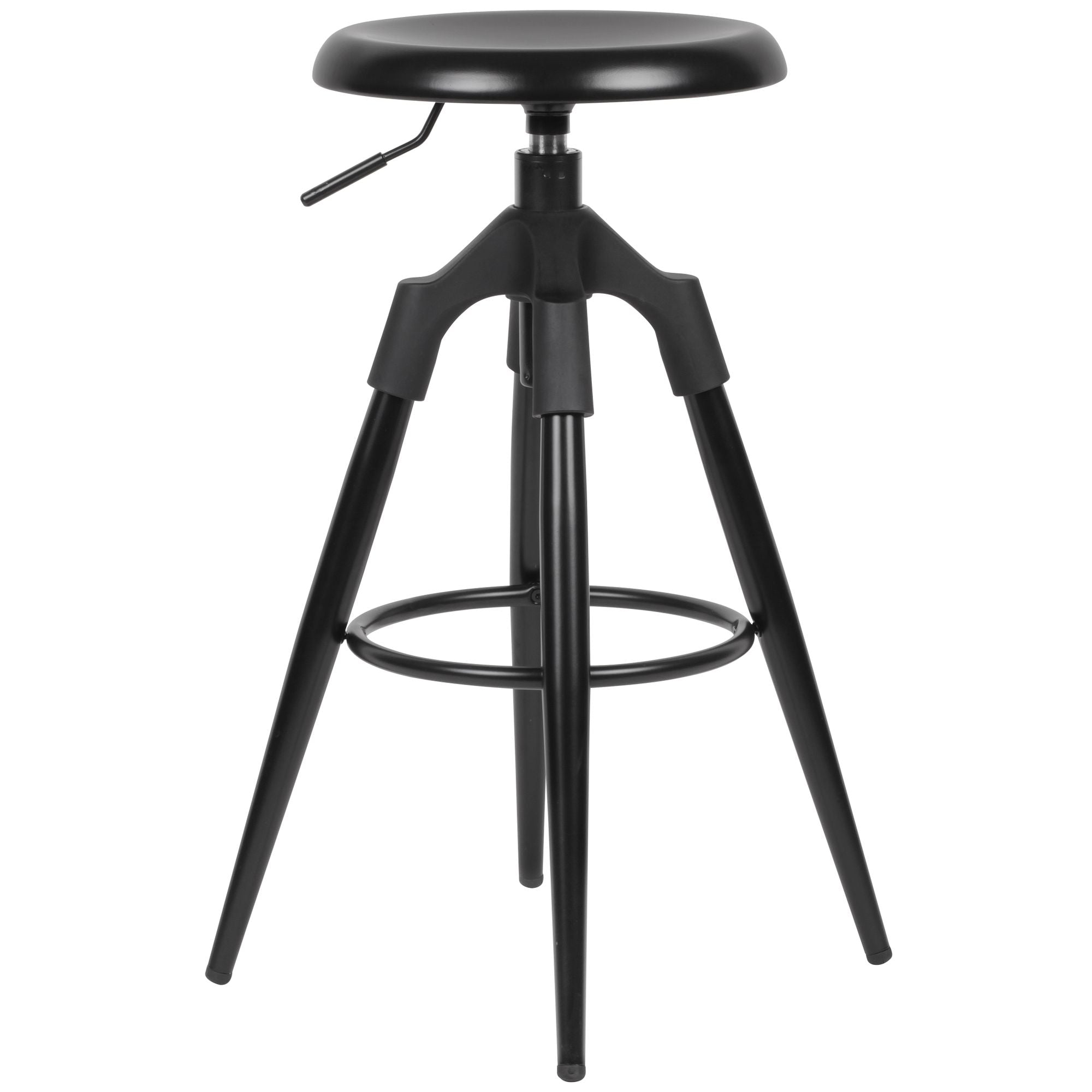 Barstol   Sort Metal  72-80 Cm