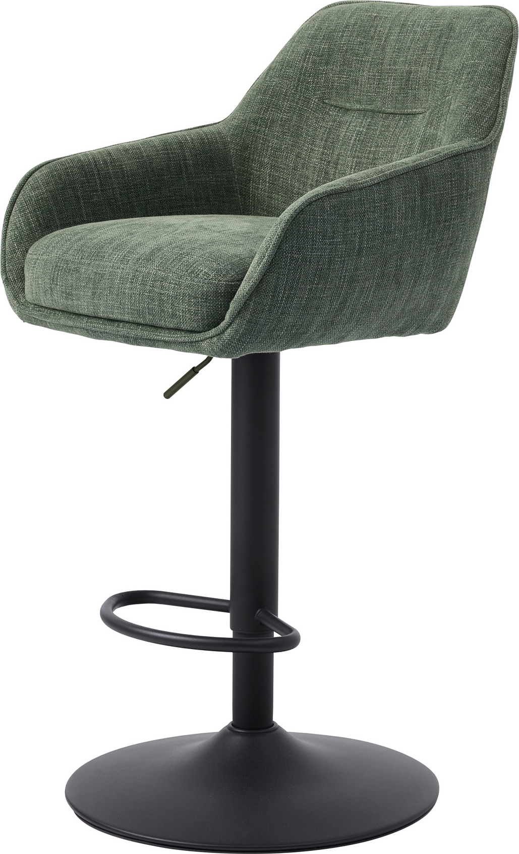 Barstol Nordique Design Avola Sort Grøn Stål Og 100 Polyester H95 110 B51 D53 Cm