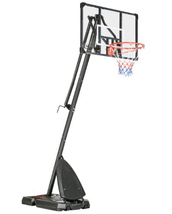 Basketballstativ  Justerbar Kurvhøjde    -       Nedre Reboundstang  Fyldbar Base  Rød Sort