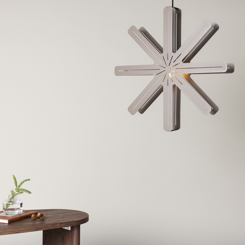 Bengala Stjerneformet Loftlampe   Mocca Metal  Diameter 60 Cm