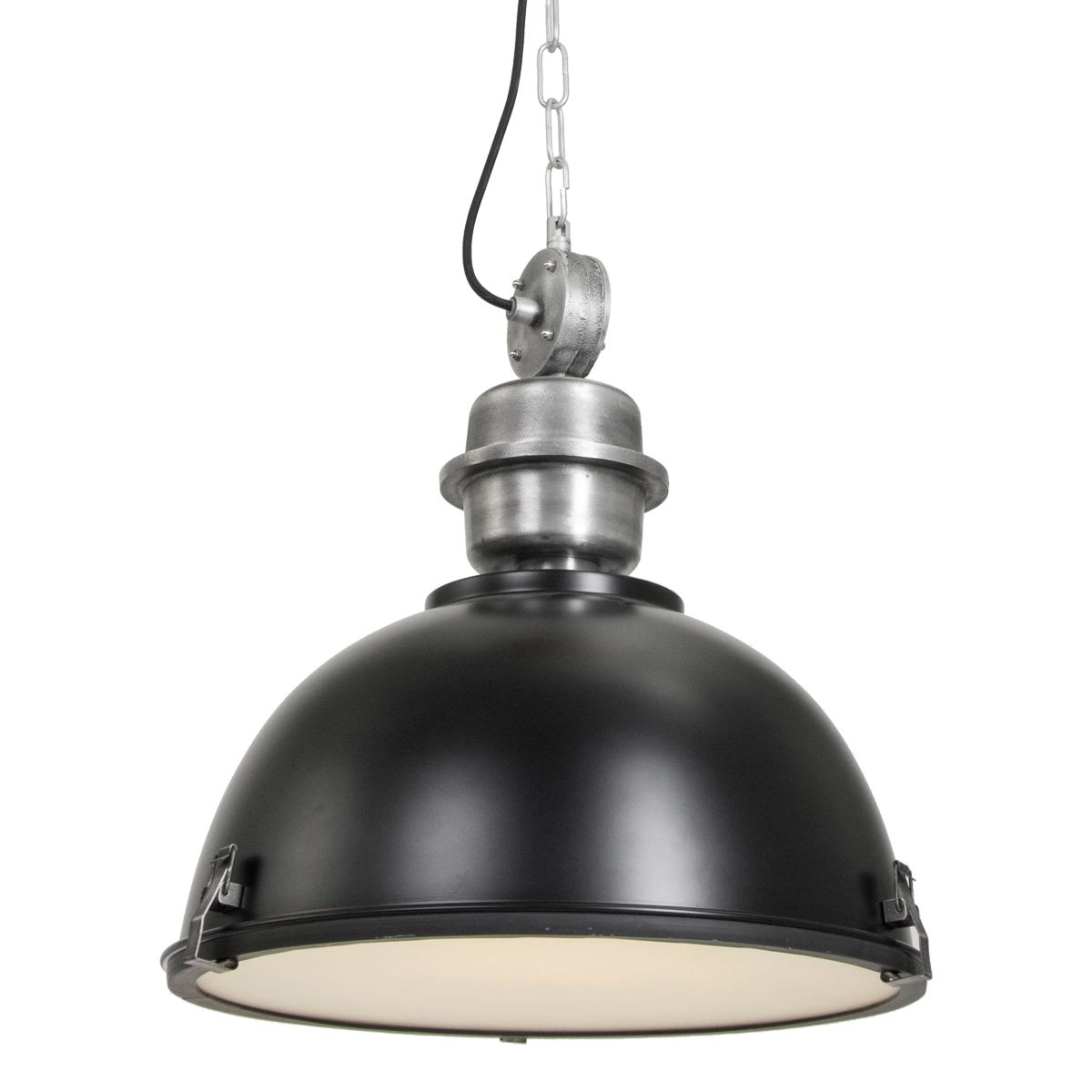 Bikkel Loftlampe   42 Cm    Forskellige Finish Metal Sort