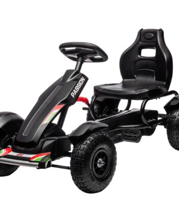 Børne Gokart  Justerbart Sæde  Håndbremse  Alder    121   58   61 Cm  Sort