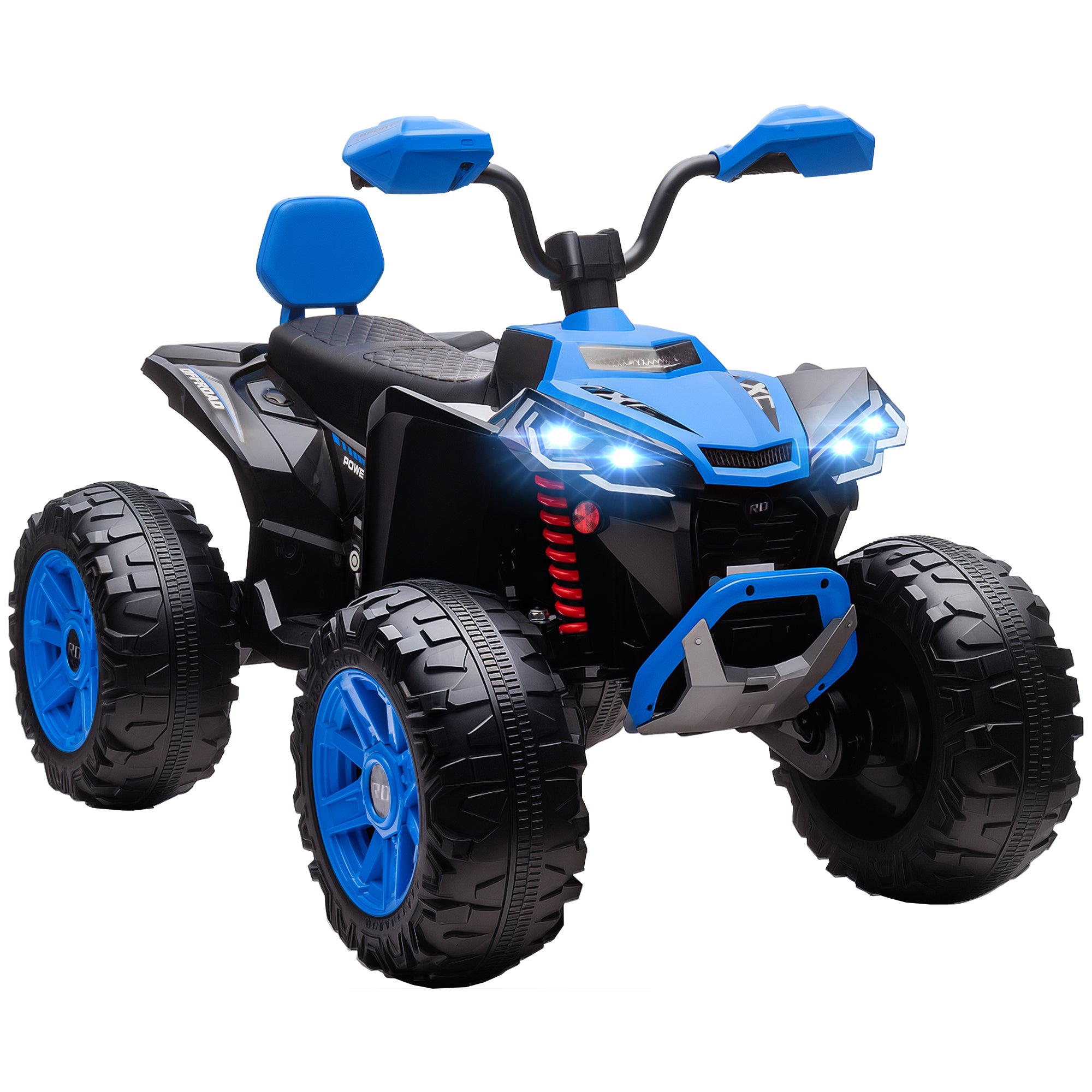 Børns Elektriske Atv 24v Elektrisk Køretøj Med Hjul Forlygter Usb-port Mp3-funktion Km - år