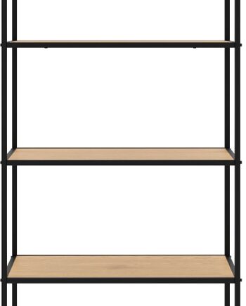 Bogreol Nordique Design Altino Natur Sort 156ã 70ã 35 Cm