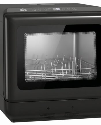 Bordopvaskemaskine Med Integreret  -liters Vandtank    Programmer    Kuverter  Led-display  Sort